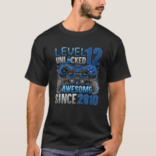 Camiseta Nivel 12 Desbloqueado Impresionante Desde 2010 12º