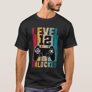Camiseta Nivel 12 Desbloqueados 12 Jugadores 12º Jugamiento