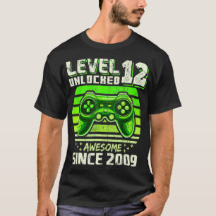 Camiseta Nivel 12 Desbloqueados Impresionante Juego de Vide
