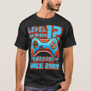 Camiseta Nivel 12 Desbloqueados Impresionante Juego de Vide