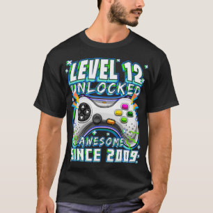 Camiseta Nivel 12 Desbloqueados Impresionante Juego de Vide