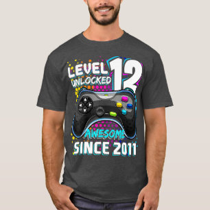 Camiseta Nivel 12 Desbloqueados Impresionante videojuego 20