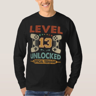 Camiseta Nivel 13 Adolescente oficial desbloqueado 13º cum