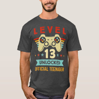 Camiseta Nivel 13 Adolescente oficial desbloqueado 13º cump