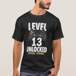 Camiseta Nivel 13 Adolescente oficial desbloqueado 13º cump