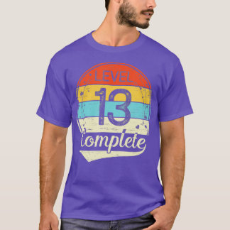 Camiseta Nivel 13 Completo 13º Aniversario Boda Regalo Hi