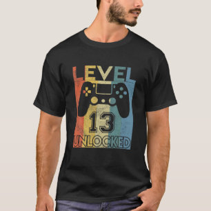 Camiseta Nivel 13 Cumpleaños Desbloqueado De 13 Años Es Mi