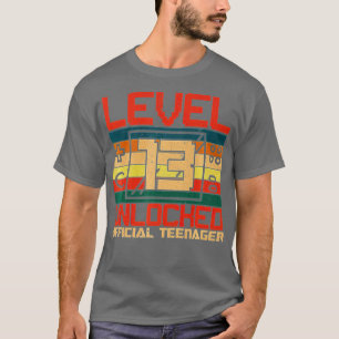 Camiseta Nivel 13 Desbloqueado 13º video regalo de cumpleañ