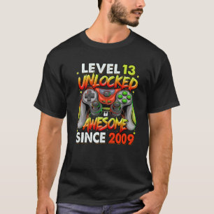 Camiseta Nivel 13 Desbloqueado Impresionante Desde 2009 13