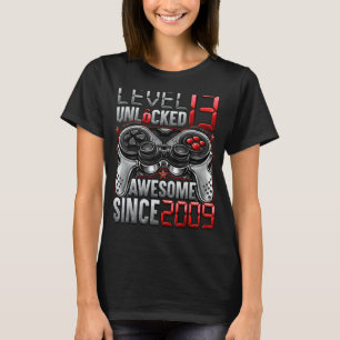 Camiseta Nivel 13 desbloqueado increíble desde 2009 13º cum