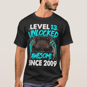 Camiseta Nivel 13 desbloqueado increíble desde 2009 13º cum