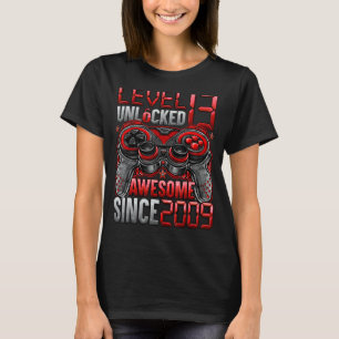 Camiseta Nivel 13 desbloqueado increíble desde 2009 13º cum