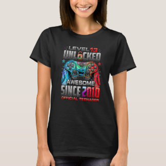 Camiseta Nivel 13 desbloqueado increíble desde 2010 13º cum