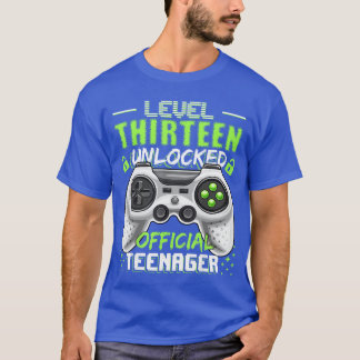 Camiseta Nivel 13 Desbloqueado Oficialeenager Videojuego 13