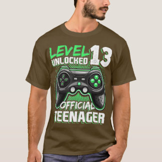 Camiseta Nivel 13 Desbloqueados 13º regalo de cumpleaños de