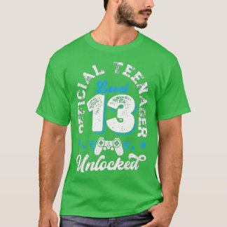 Camiseta Nivel 13 Desbloqueados 13º regalo de cumpleaños de