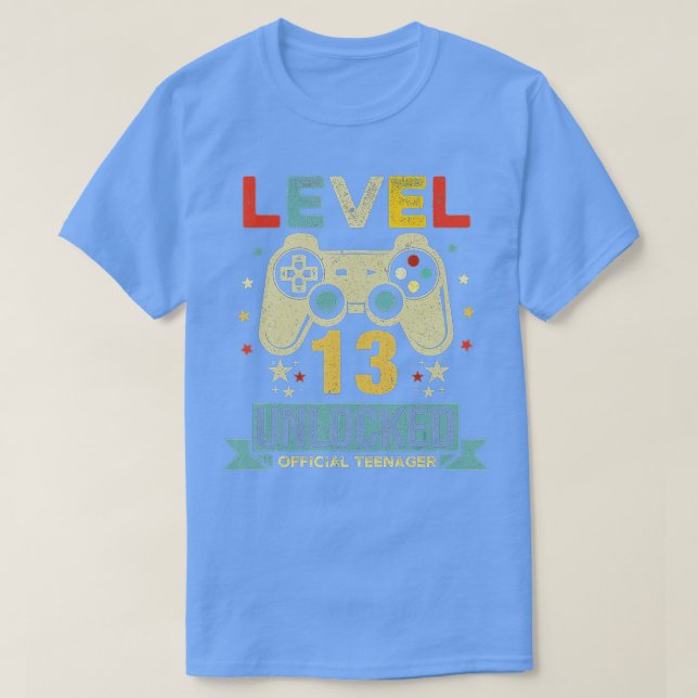 Camiseta Nivel 13 Desbloqueados 13º regalo de cumpleaños de (Diseño del anverso)