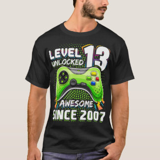 Camiseta Nivel 13 Desbloqueados Impresionante Juego de Vide