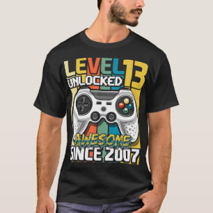 Camiseta Nivel 13 Desbloqueados Impresionante Juego de Vide