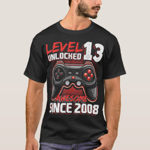 Camiseta Nivel 13 Desbloqueados Impresionante videojuego 20