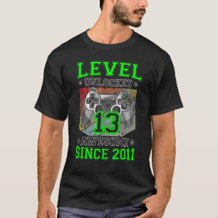 Camiseta Nivel 13 Desbloqueados Impresionante videojuego 20