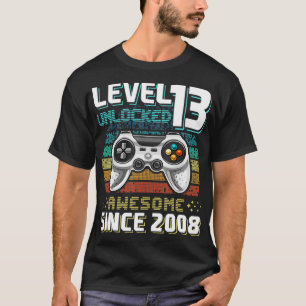 Camiseta Nivel 13 Desbloqueados Impresionante videojuego 20