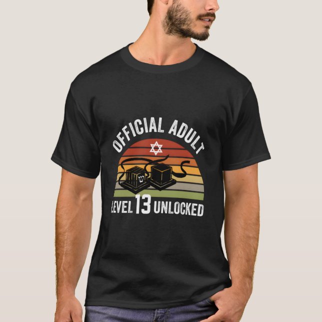 Camiseta Nivel 13 Funcionario Desbloqueado 13º Bar Judío Mi (Anverso)