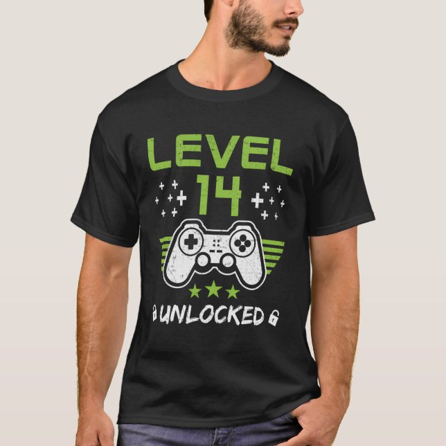 Camiseta Nivel 14 Desbloqueado 14º (Anverso)
