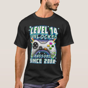 Camiseta Nivel 14 Desbloqueados Awesome 2008 Video Game 14t
