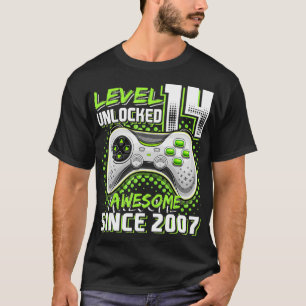 Camiseta Nivel 14 Desbloqueados Impresionante videojuego 20