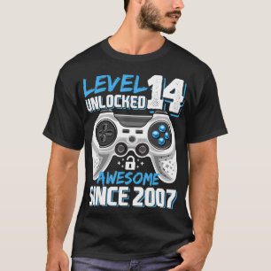 Camiseta Nivel 14 Desbloqueados Impresionante videojuego 20