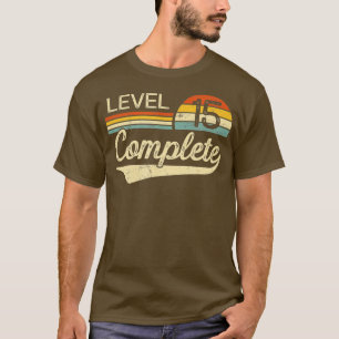 Camiseta Nivel 15 Complete 15 años de Boda Aniversario Gif