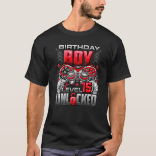 Camiseta Nivel 15 desbloqueado increíble desde 2007 15º cum
