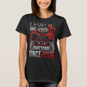 Camiseta Nivel 16 Desbloqueado desde 2006 16º cumpleaños