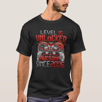 Camiseta Nivel 16 Desbloqueado Impresionante Desde 2006 16º