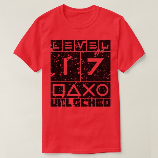 Camiseta Nivel 17 desbloqueado (Diseño del anverso)