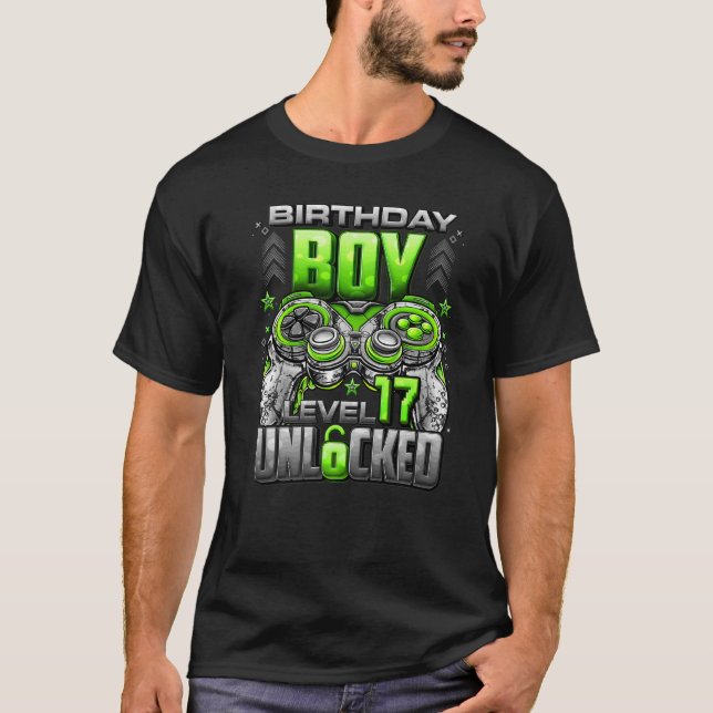 Camiseta Nivel 17 Desbloqueado desde 2005 17º cumpleaños (Anverso)