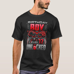 Camiseta Nivel 17 Desbloqueado desde 2005 17º cumpleaños