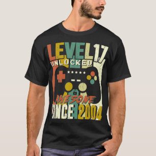 Camiseta Nivel 17 Desbloqueados Impresionante videojuego 17