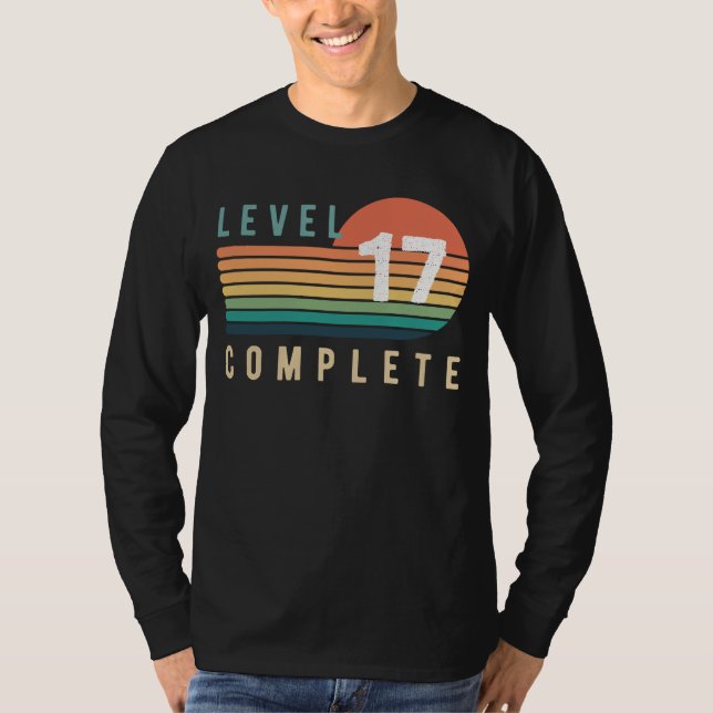 Camiseta Nivel 17 Tee Gracioso Completo - Gift Perfecto Par (Anverso)