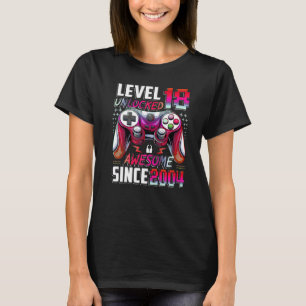 Camiseta Nivel 18 desbloqueado increíble desde 2004 18º cum