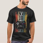 Camiseta Nivel 18 Video Gamer desbloqueado 18th Birthday Te<br><div class="desc">Nivel 18 Video Gamer desbloqueado 18th Birthday Tee</div>