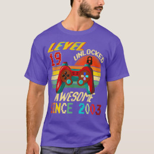 Camiseta Nivel 19 Desbloqueado Impresionante 2003 19º Nacim