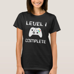 Camiseta Nivel 1 Completo 1 Aniversario Primer Boda y