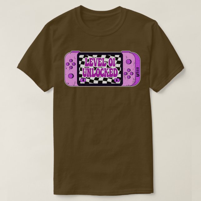 Camiseta Nivel 1 Desbloqueado (Diseño del anverso)