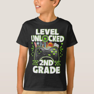 Camiseta Nivel 2º Grado Desbloqueado De Nuevo Al Primer Día
