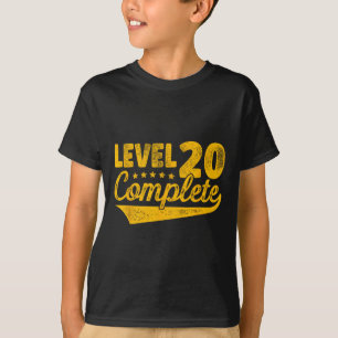 Camiseta Nivel 20 Aniversario Boda completo de la época de 