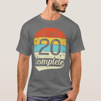 Camiseta Nivel 20 Completo 20º Aniversario Boda Regalo Hi
