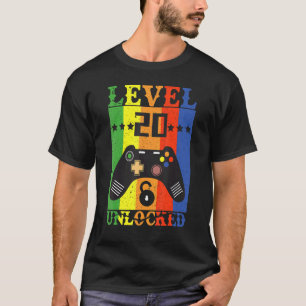 Camiseta Nivel 20 Unlocked Awesome 2002 Video Game 20th Bir
