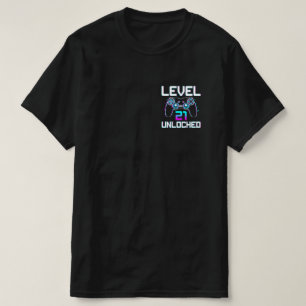 Camiseta Nivel 21 Desbloqueado 21º regalo de cumpleaños d